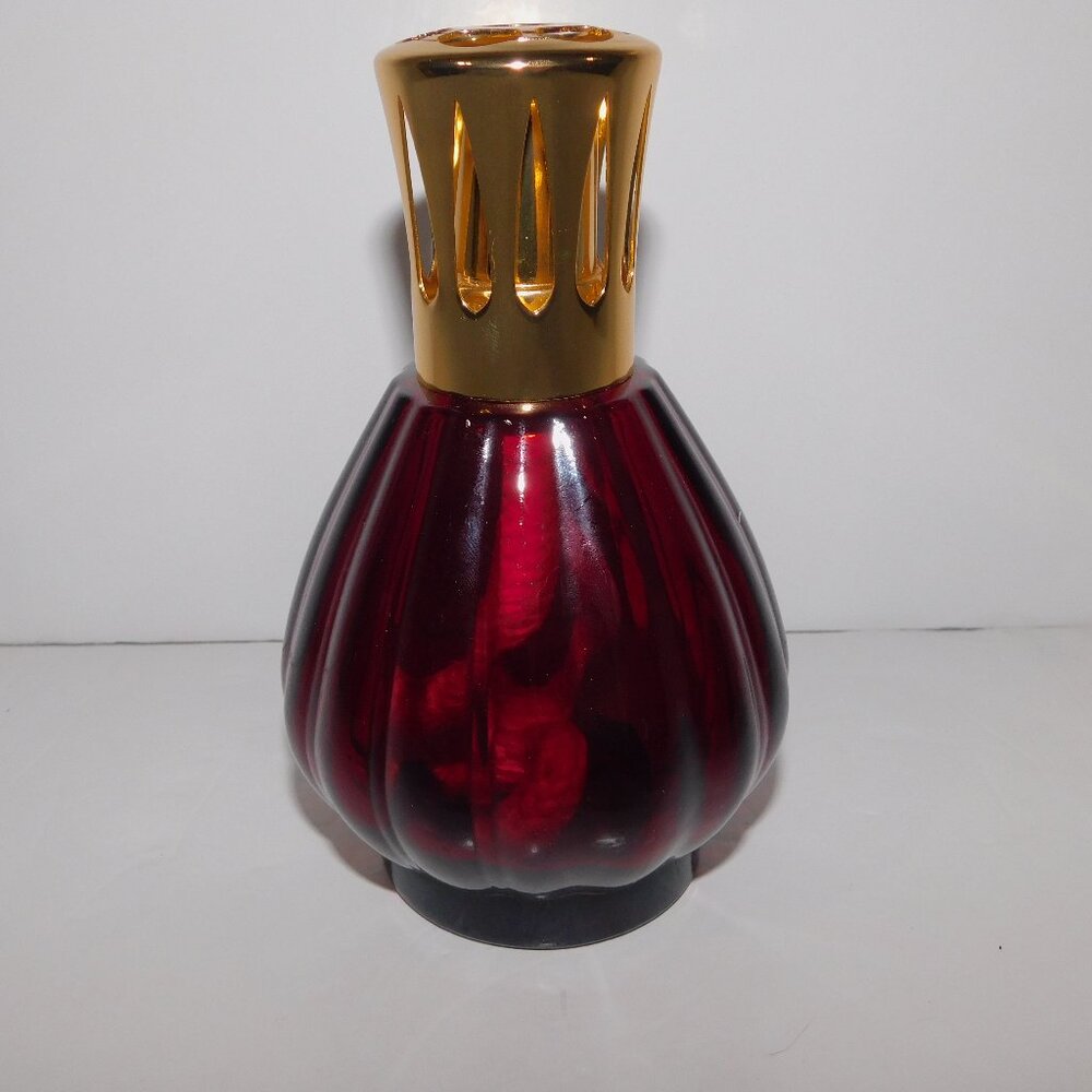 Lampe Berger Paris Red Reflection Catalytic Fragrance Diffuser Ribbed Tear Drop